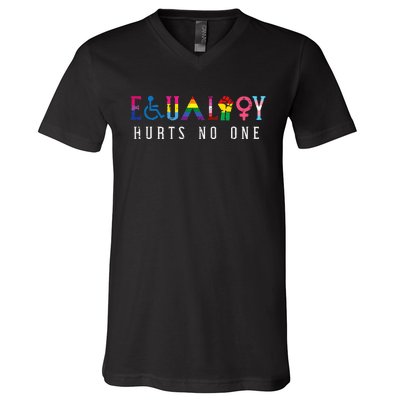 Lgbt Equality Hurts No One Pride Human Rights V-Neck T-Shirt