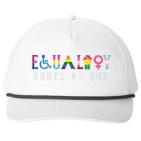 Lgbt Equality Hurts No One Pride Human Rights Snapback Five-Panel Rope Hat