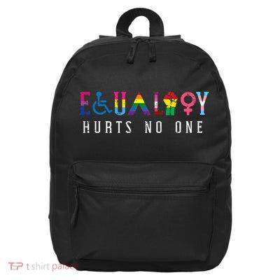 Lgbt Equality Hurts No One Pride Human Rights 16 in Basic Backpack
