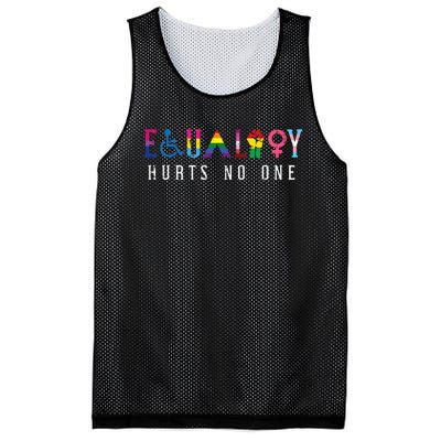 Lgbt Equality Hurts No One Pride Human Rights Mesh Reversible Basketball Jersey Tank