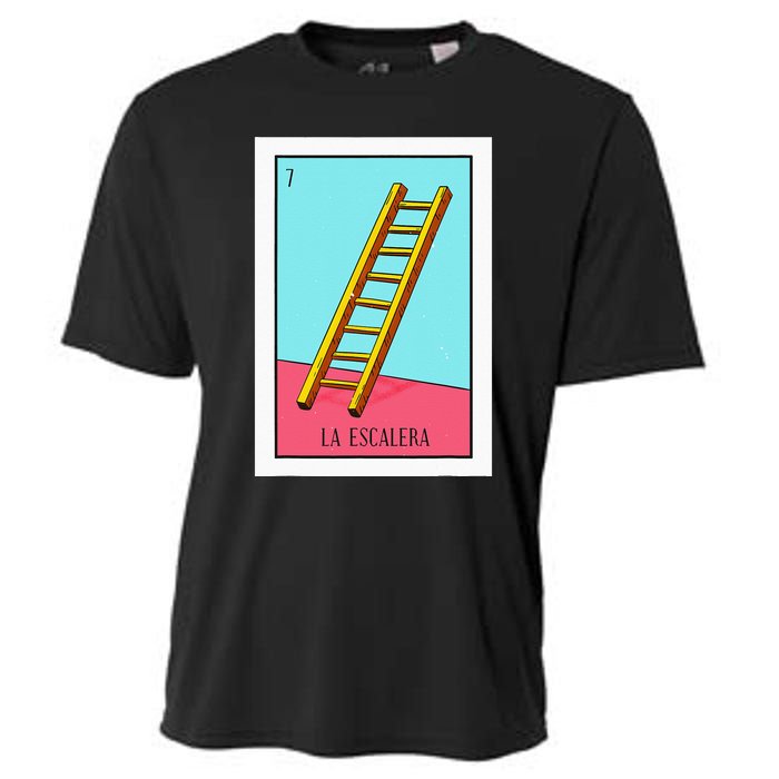 La Escalera Lottery Gift The Ladder Card Mexican Lottery Cooling Performance Crew T-Shirt