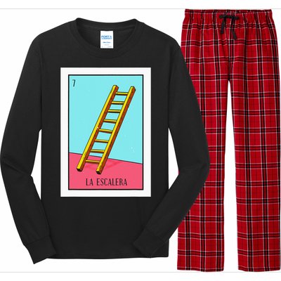 La Escalera Lottery Gift The Ladder Card Mexican Lottery Long Sleeve Pajama Set