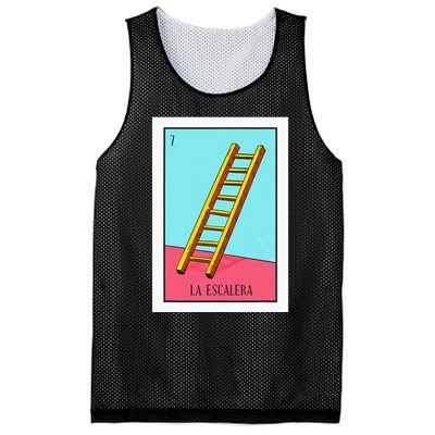 La Escalera Lottery Gift The Ladder Card Mexican Lottery Mesh Reversible Basketball Jersey Tank