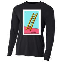 La Escalera Lottery Gift The Ladder Card Mexican Lottery Cooling Performance Long Sleeve Crew