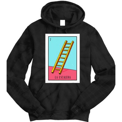 La Escalera Lottery Gift The Ladder Card Mexican Lottery Tie Dye Hoodie