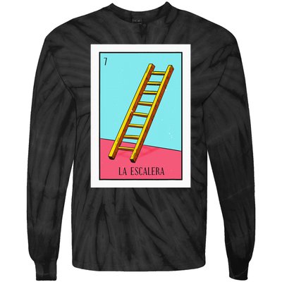 La Escalera Lottery Gift The Ladder Card Mexican Lottery Tie-Dye Long Sleeve Shirt