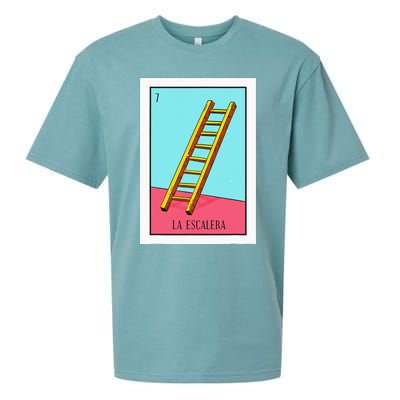 La Escalera Lottery Gift The Ladder Card Mexican Lottery Sueded Cloud Jersey T-Shirt