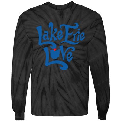 Lake Erie Love Tie-Dye Long Sleeve Shirt