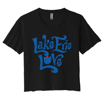 Lake Erie Love Women's Crop Top Tee