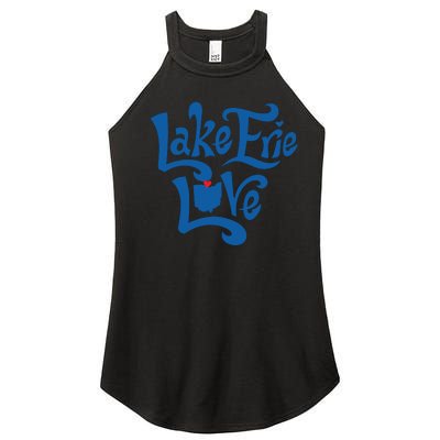 Lake Erie Love Women's Perfect Tri Rocker Tank