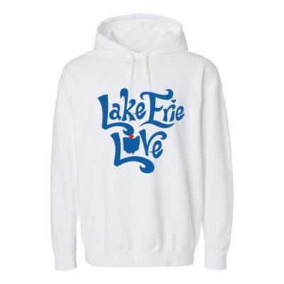 Lake Erie Love Garment-Dyed Fleece Hoodie