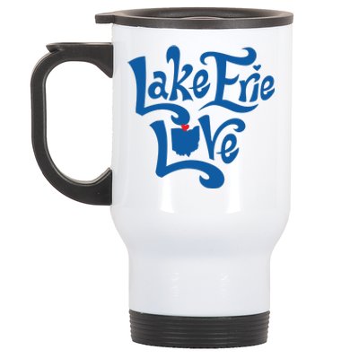 Lake Erie Love Stainless Steel Travel Mug