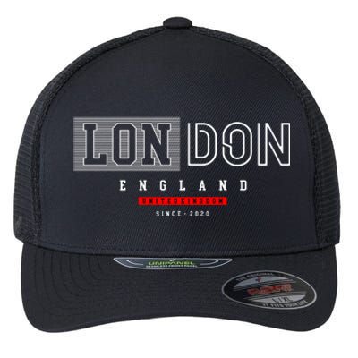 London England Flexfit Unipanel Trucker Cap