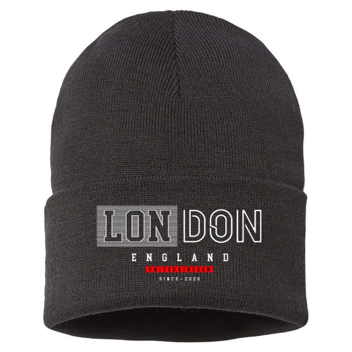 London England Sustainable Knit Beanie