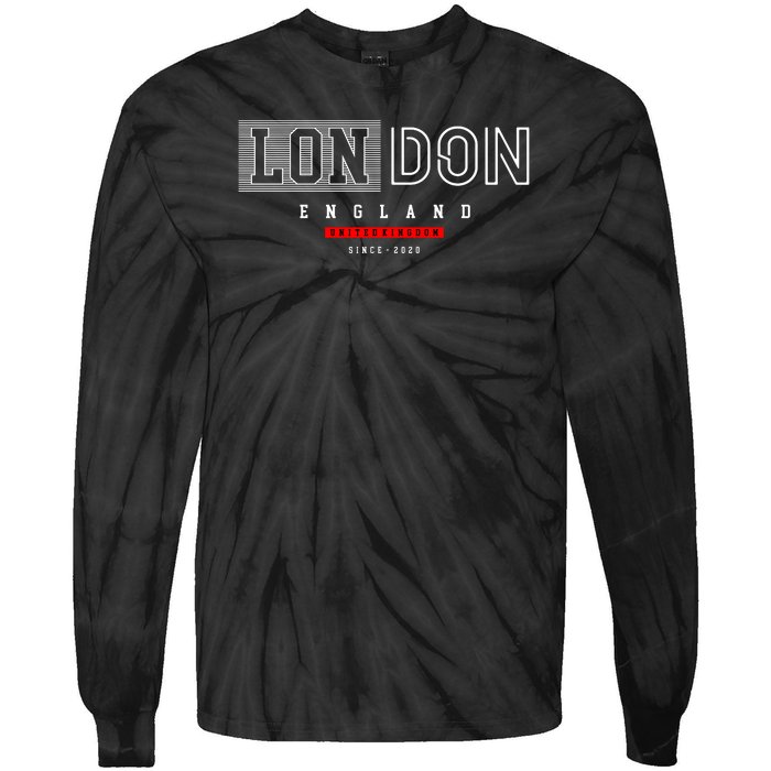 London England Tie-Dye Long Sleeve Shirt