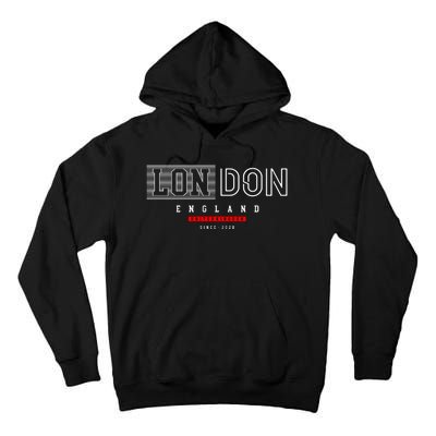 London England Tall Hoodie