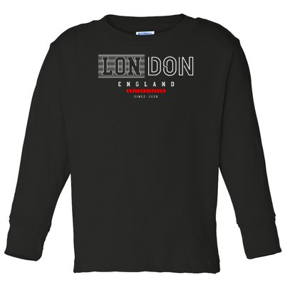 London England Toddler Long Sleeve Shirt