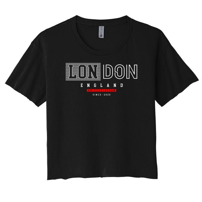 London England Women's Crop Top Tee