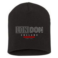 London England Short Acrylic Beanie