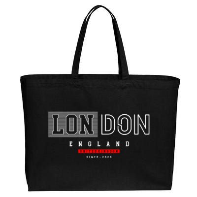 London England Cotton Canvas Jumbo Tote