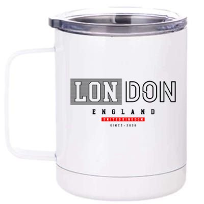 London England 12 oz Stainless Steel Tumbler Cup