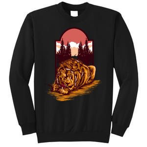 Lion Eating Sweatshirt