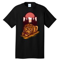 Lion Eating Tall T-Shirt