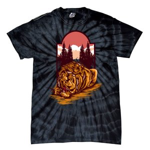 Lion Eating Tie-Dye T-Shirt