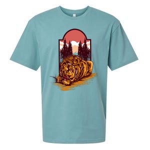 Lion Eating Sueded Cloud Jersey T-Shirt