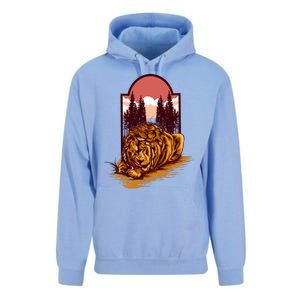 Lion Eating Unisex Surf Hoodie