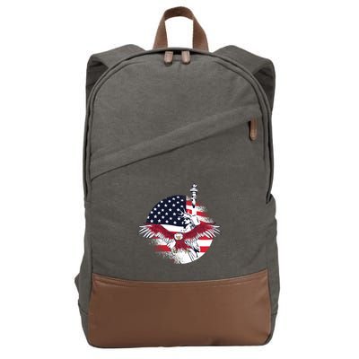 Liberty Eagle Cotton Canvas Backpack