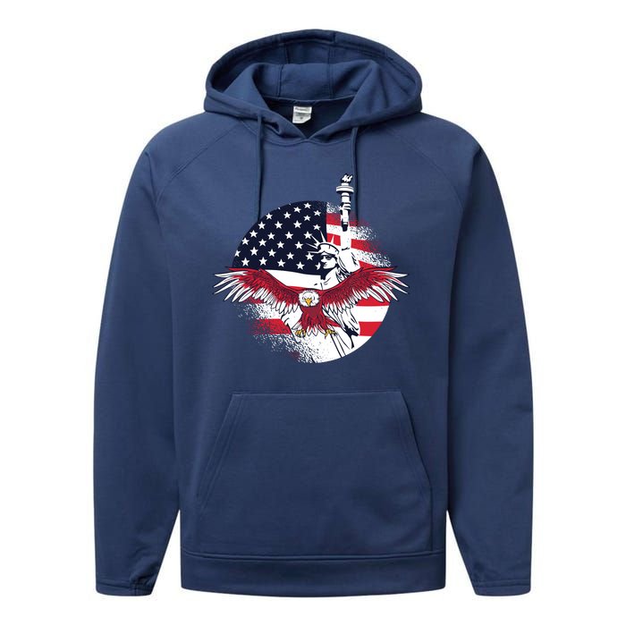 Liberty Eagle Performance Fleece Hoodie