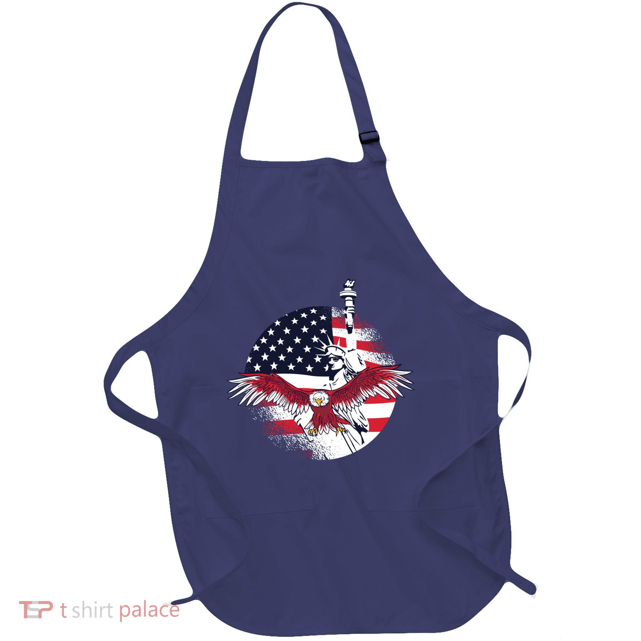 Liberty Eagle Full-Length Apron With Pockets