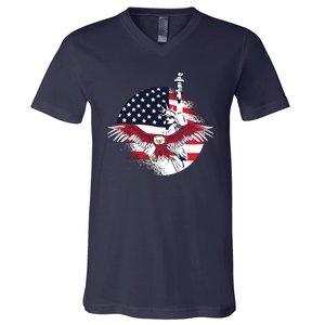 Liberty Eagle V-Neck T-Shirt