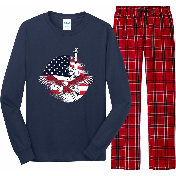 Liberty Eagle Long Sleeve Pajama Set