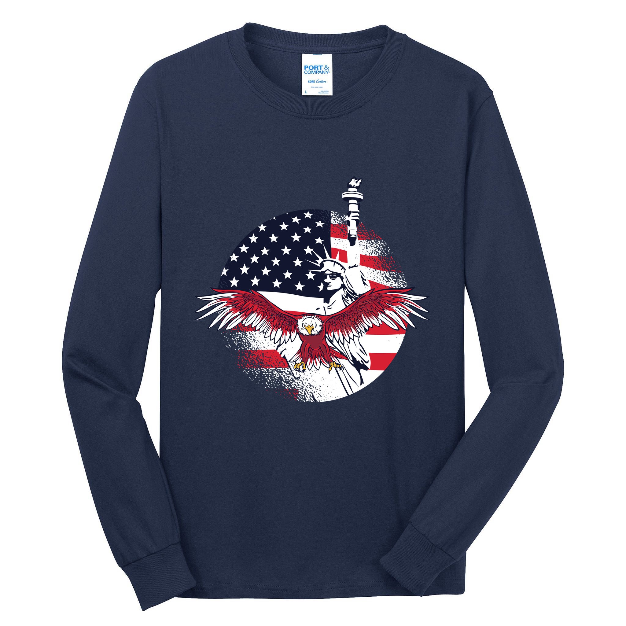 Liberty Eagle Tall Long Sleeve T-Shirt
