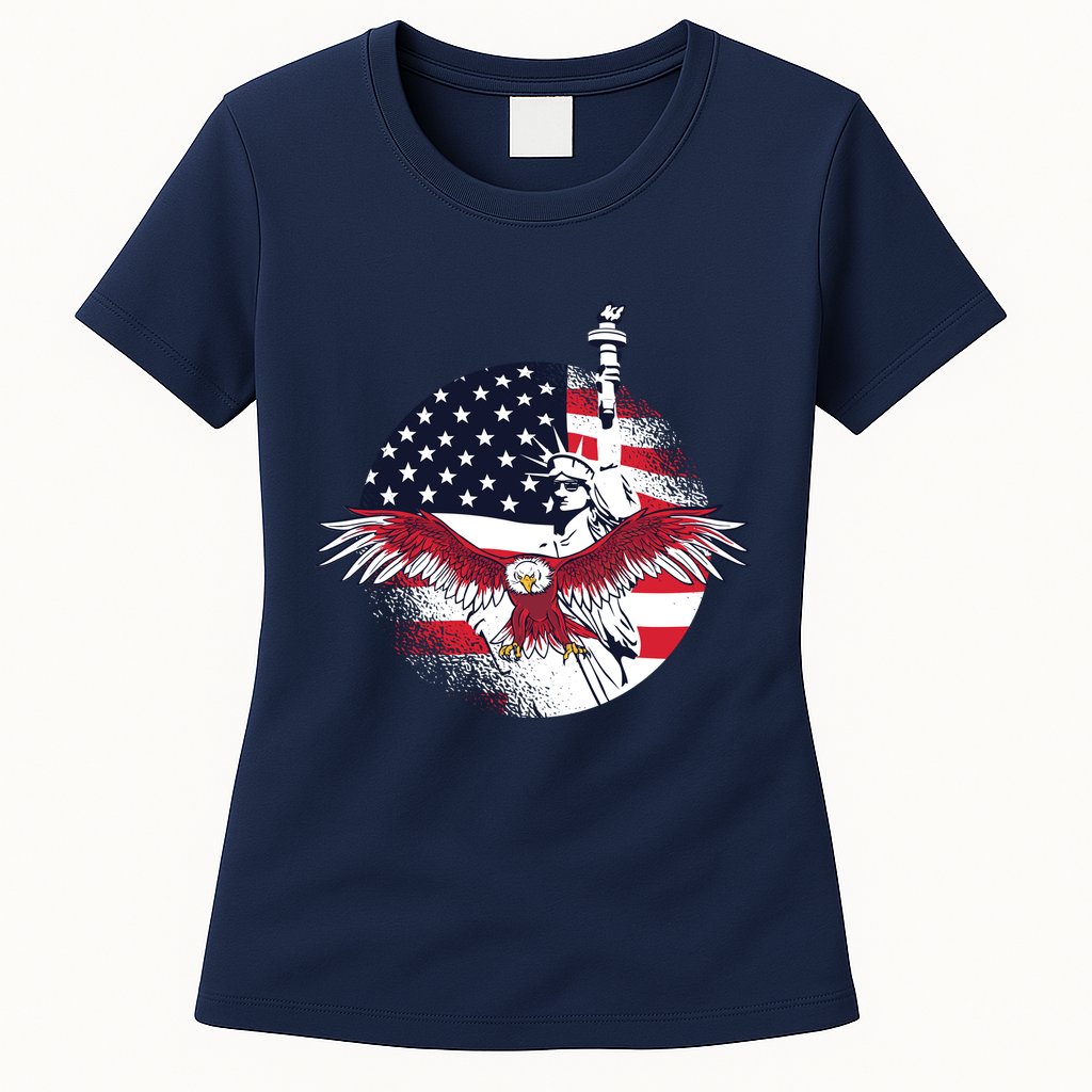 Liberty Eagle Womens T-Shirt