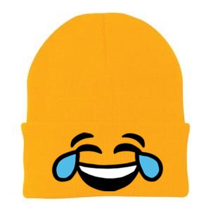 Laugh Emoji Knit Cap Winter Beanie