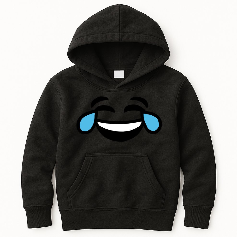 Laugh Emoji Kids Hoodie