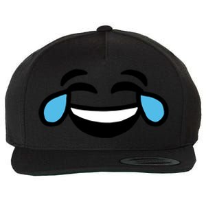 Laugh Emoji Wool Snapback Cap