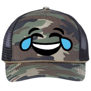 Laugh Emoji Retro Rope Trucker Hat Cap