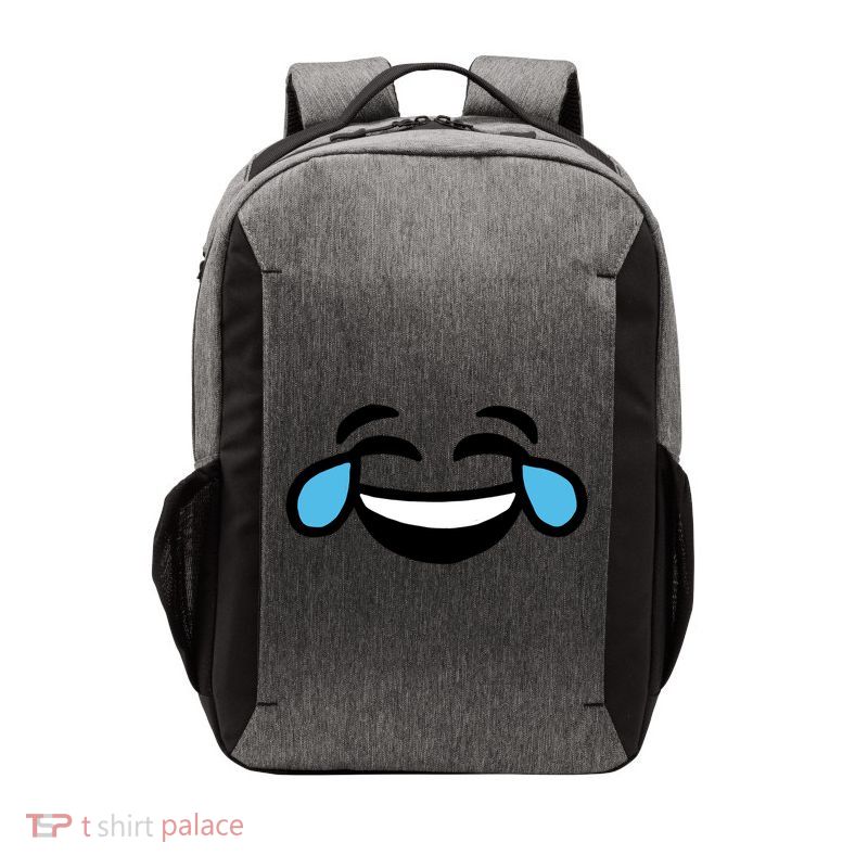 Laugh Emoji Vector Backpack