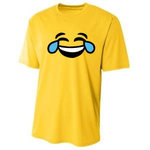 Laugh Emoji Performance Sprint T-Shirt