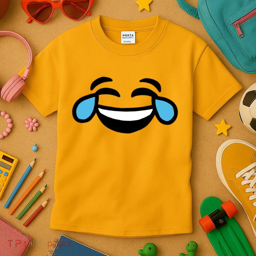 Laugh Emoji Kids T-Shirt