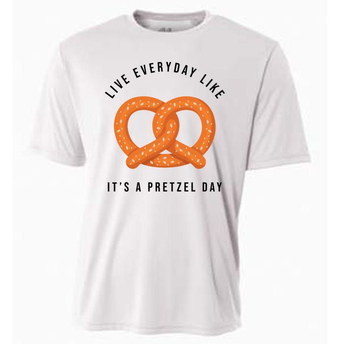 Live Everyday Like It's Pretzel Day Cooling Performance Crew T-Shirt