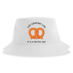 Live Everyday Like It's Pretzel Day Sustainable Bucket Hat