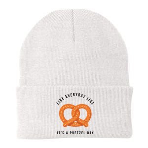 Live Everyday Like It's Pretzel Day Knit Cap Winter Beanie