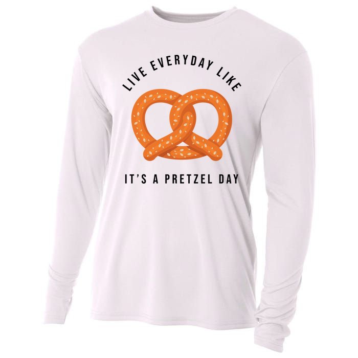 Live Everyday Like It's Pretzel Day Cooling Performance Long Sleeve Crew