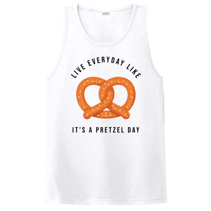 Live Everyday Like It's Pretzel Day PosiCharge Competitor Tank