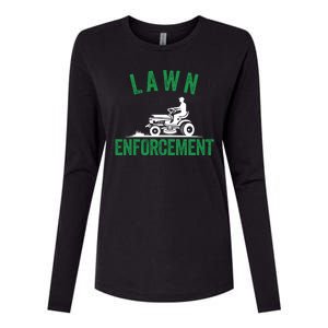 Lawn Enforcement Lawn Aficionado Lawn Care Lover Lawn Pride Lawncare Yardwork Womens Cotton Relaxed Long Sleeve T-Shirt